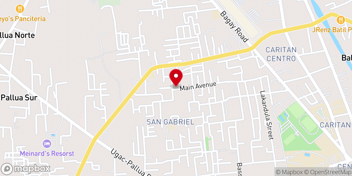 Map showing location of Bible Baptist Church
