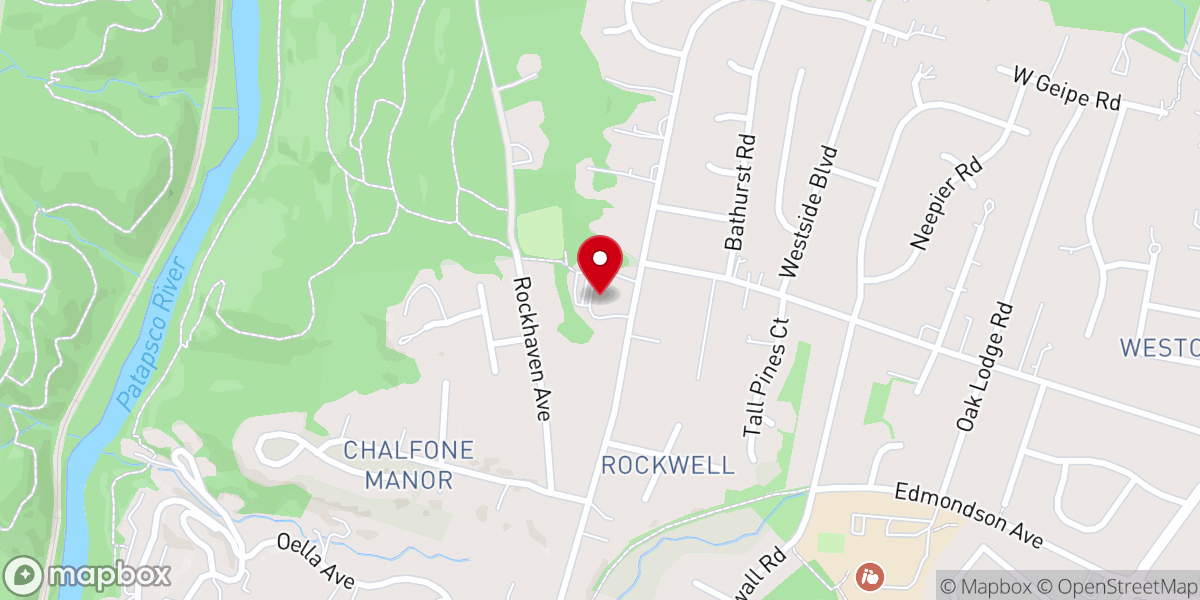 Map showing location of Trinity United Methodist Church