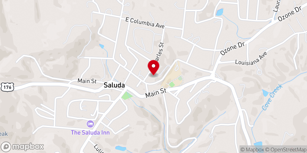 Map showing location of The Episcopal Church of the Transfiguration