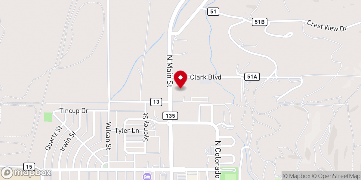 Map showing location of Rocky Mountain Christian Ministries
