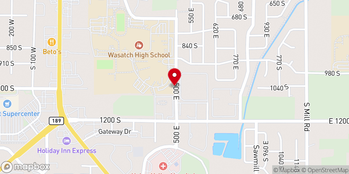 Map showing location of Calvary Chapel New Life Inc
