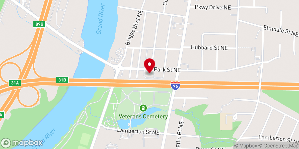 Map showing location of North Park Presbyterian Church