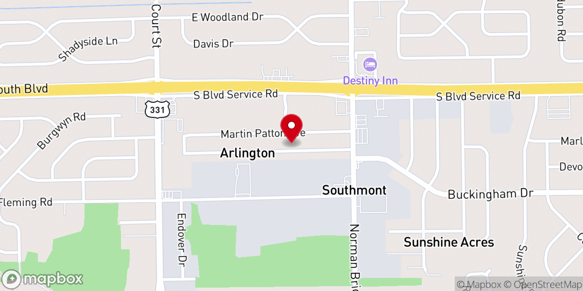 Map showing location of Weeping Mary Zion Methodist Church