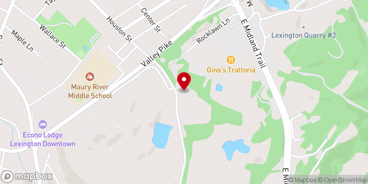 Map showing location of Lexington Baptist Church - 75 Old Farm Road