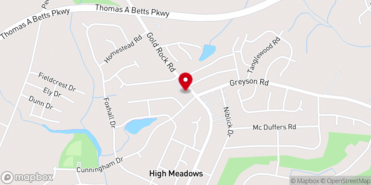 Map showing location of Christ Fellowship Church