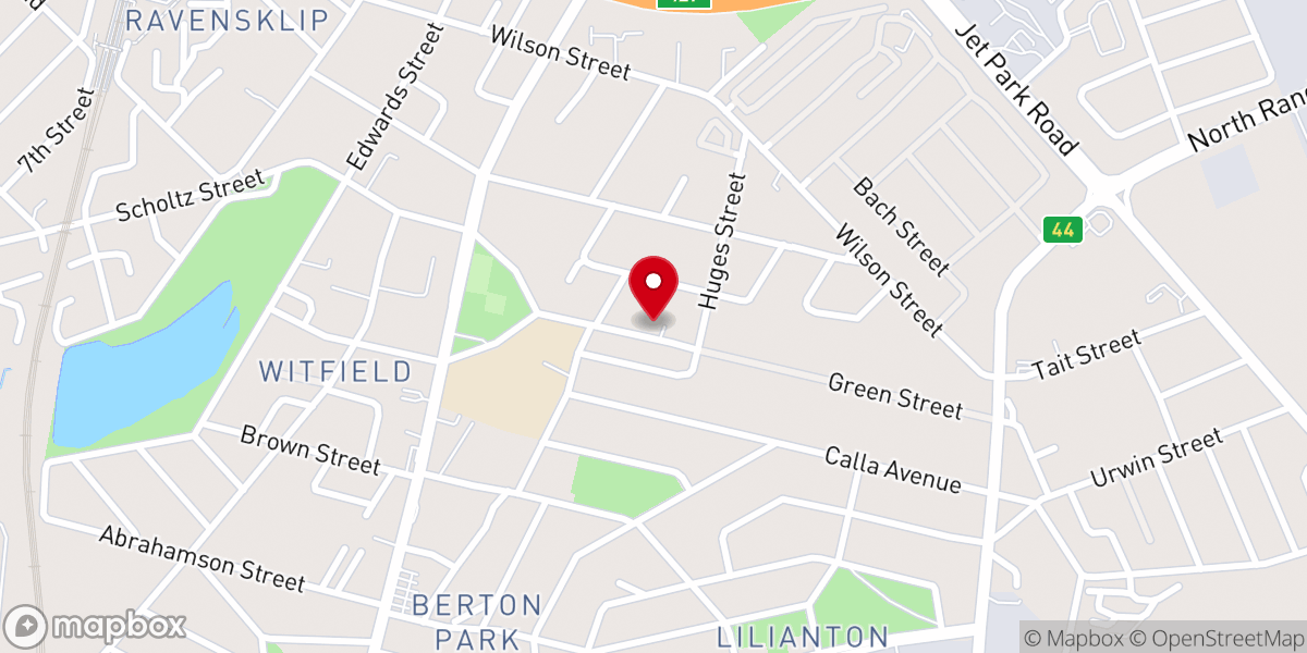 Map showing location of Witfield Methodist Church