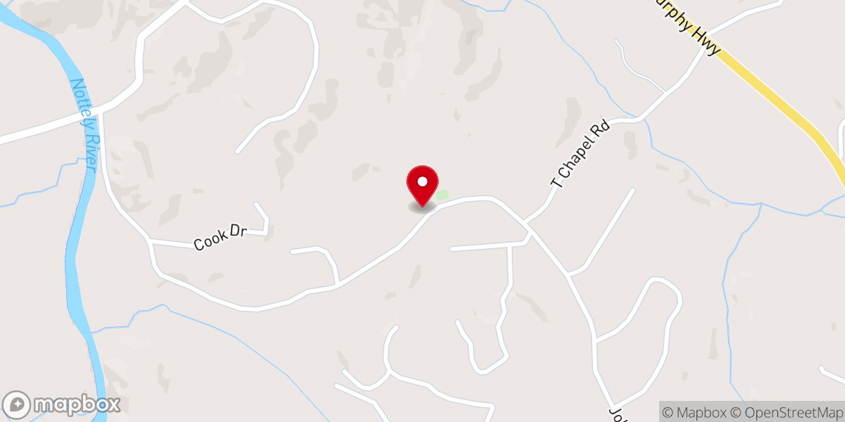 Map showing location of Thomas Chapel