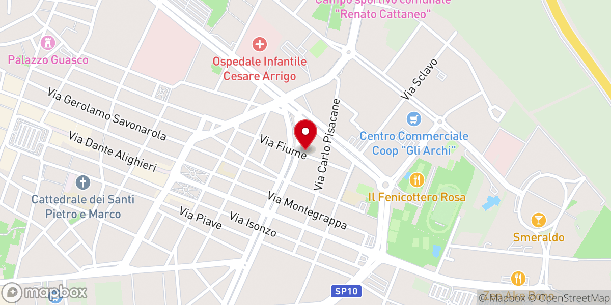 Map showing location of Chiesa Evangelica - AUDITORIO CEM