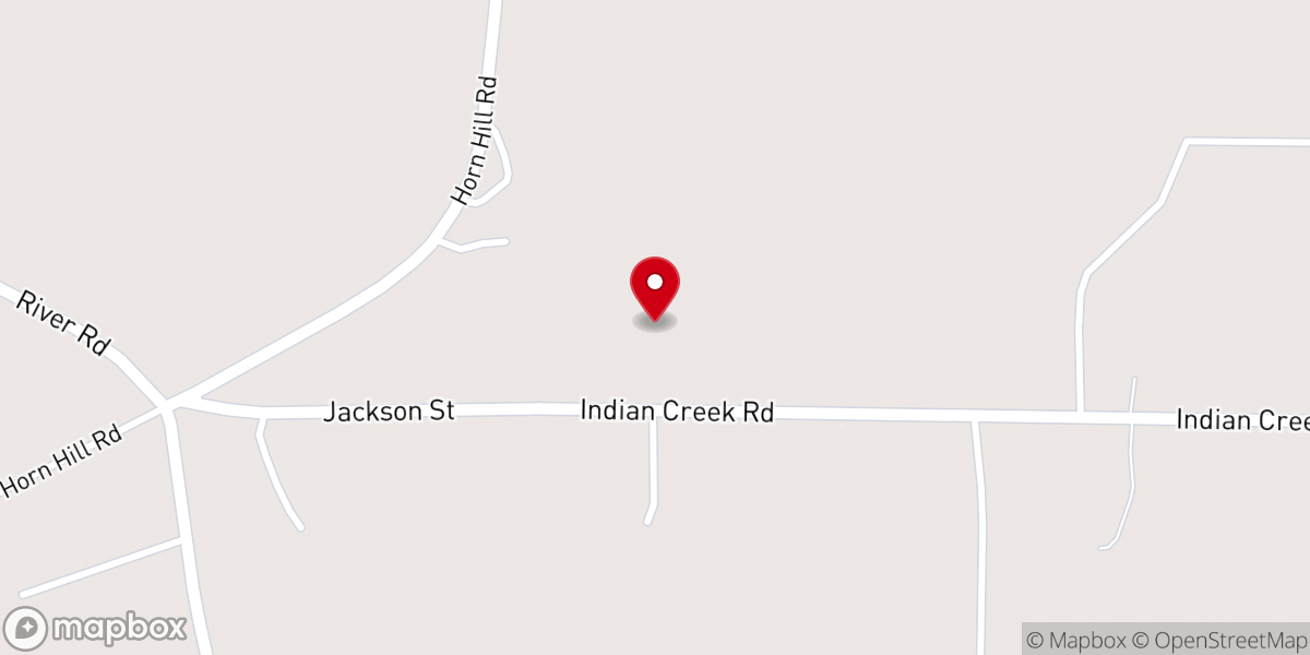 Map showing location of Mount Olive Bible Church