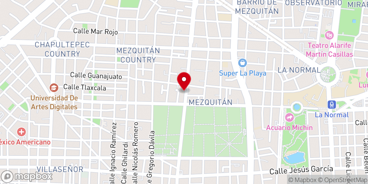 Map showing location of IECE Munguia Iglesia Evangelica Cristiana Espiritual