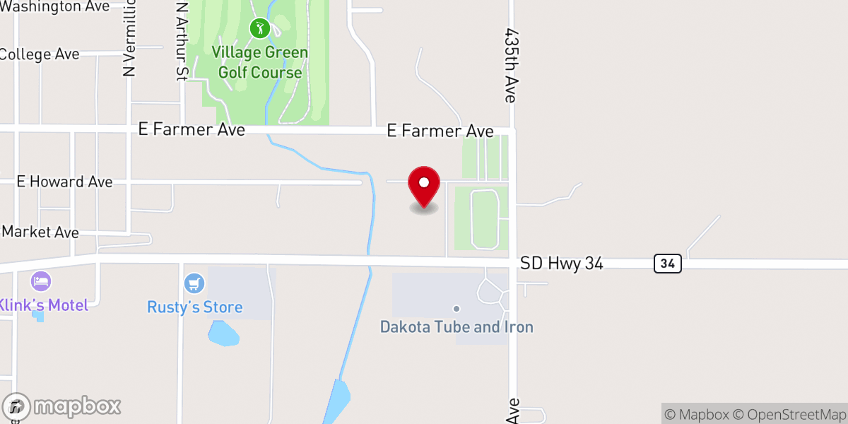 Map showing location of Bethany Lutheran Church