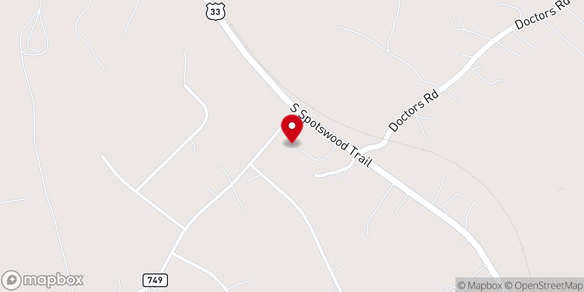 Map showing location of Forest Hill Church
