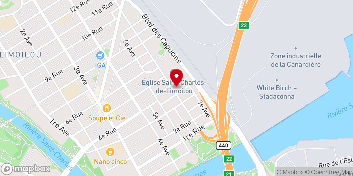 Map showing location of Pentecostal Church of the New Birth