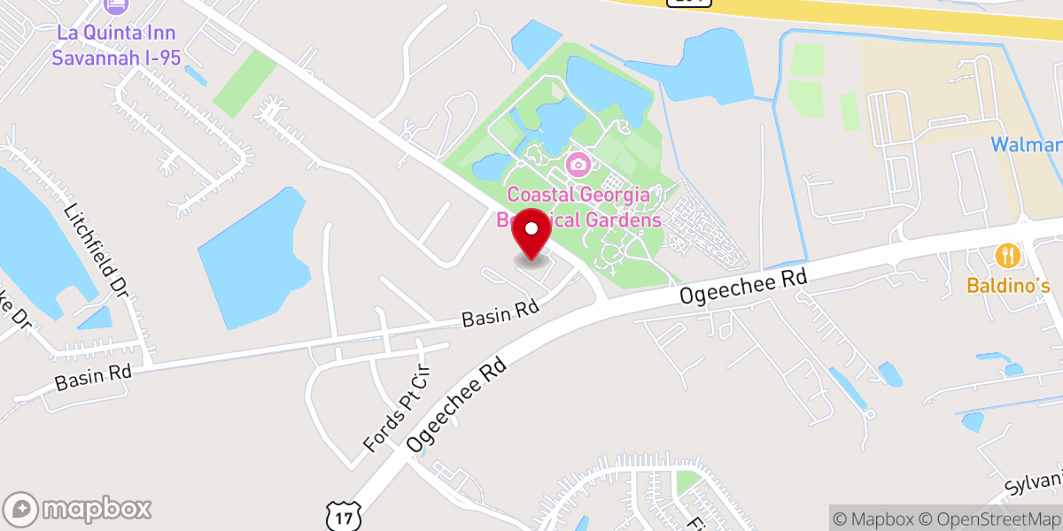 Map showing location of Mosaic Church