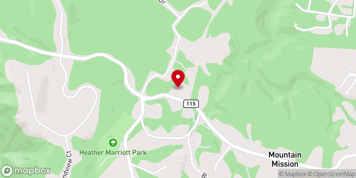 Map showing location of Murrill Hill United Methodist Church