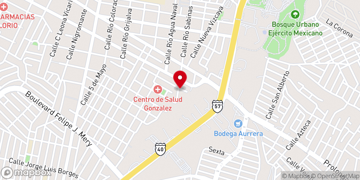Map showing location of IECE Gonzalez