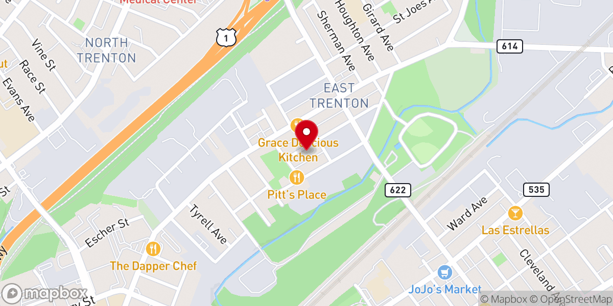 Map showing location of The House of God