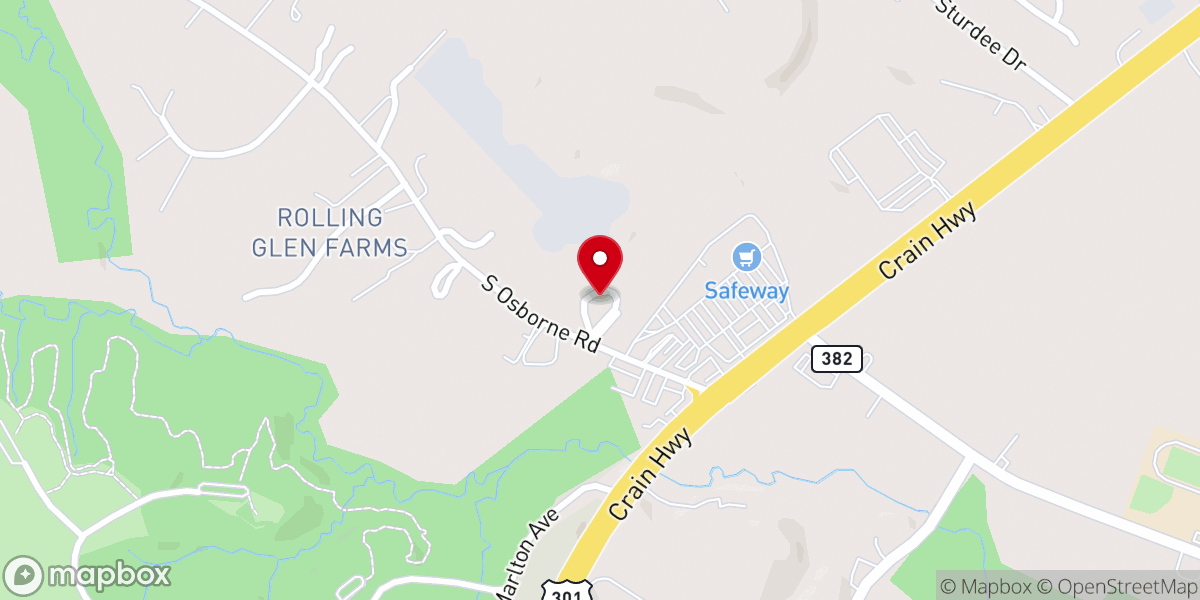 Map showing location of St Pius X Chapel