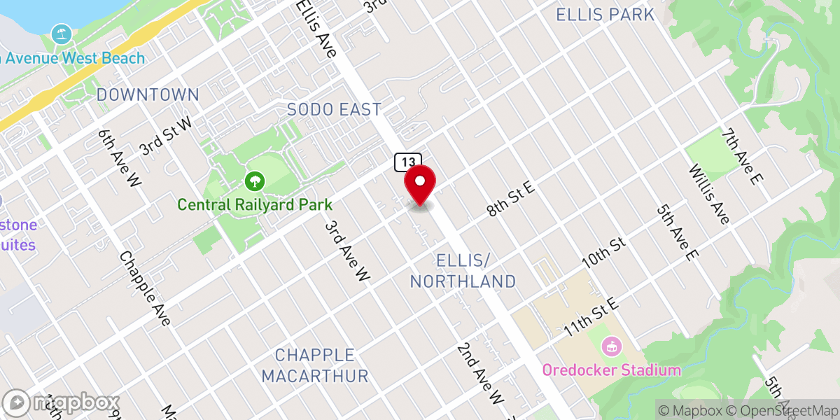 Map showing location of Lighthouse Baptist Church