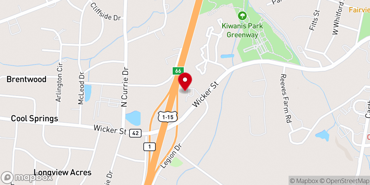 Map showing location of New Life Bible Church