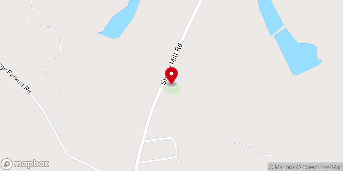 Map showing location of Second Antioch Baptist Church