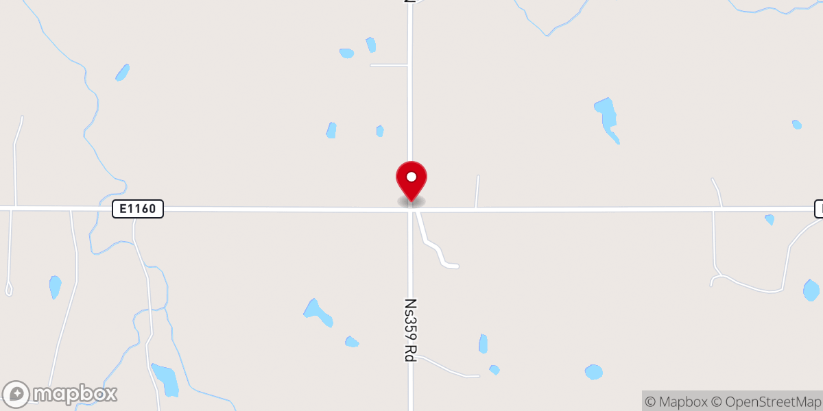 Map showing location of Haney Church
