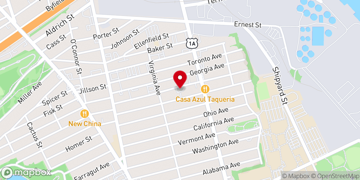 Map showing location of Iglesia pentecostal Monte de sion cla