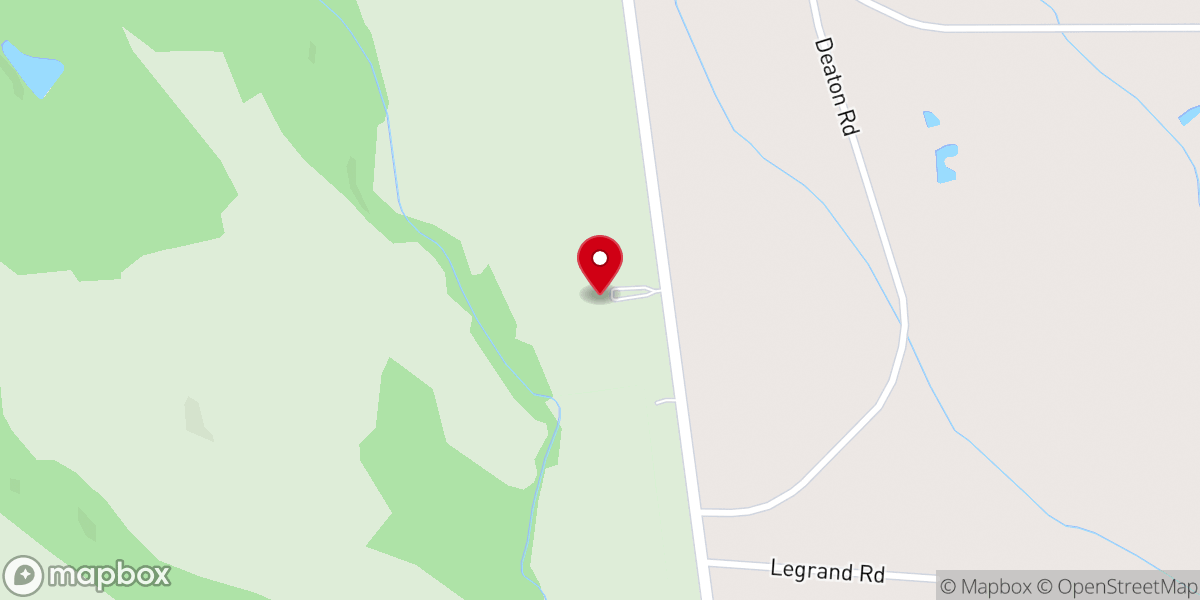 Map showing location of Hamer Creek Baptist