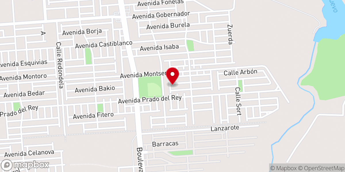 Map showing location of Iglesia Monte de los olivos mexicali
