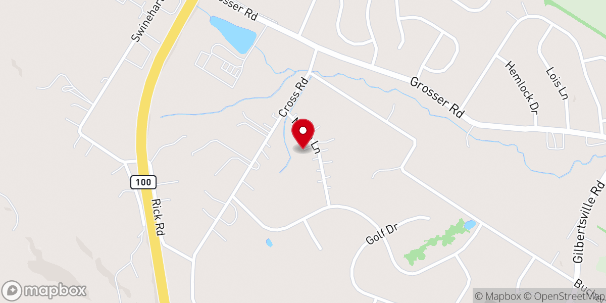 Map showing location of Grace Gospel Chapel