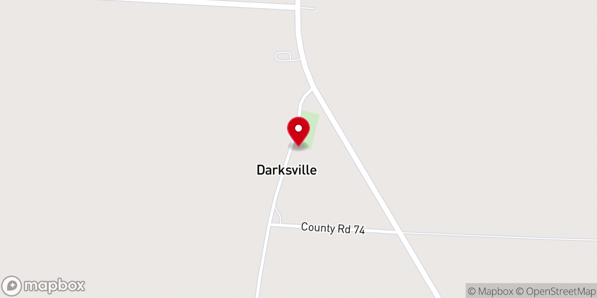 Map showing location of Mt. Shiloh Baptist Church