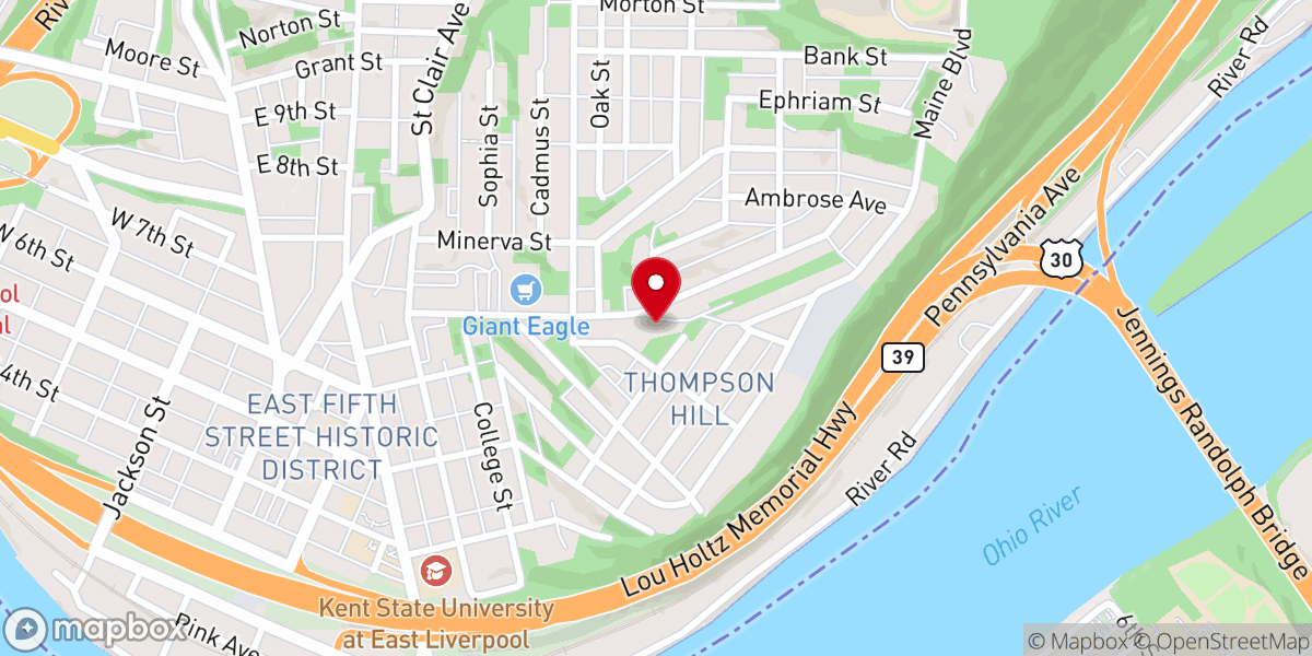 Map showing location of Christian Life Tabernacle