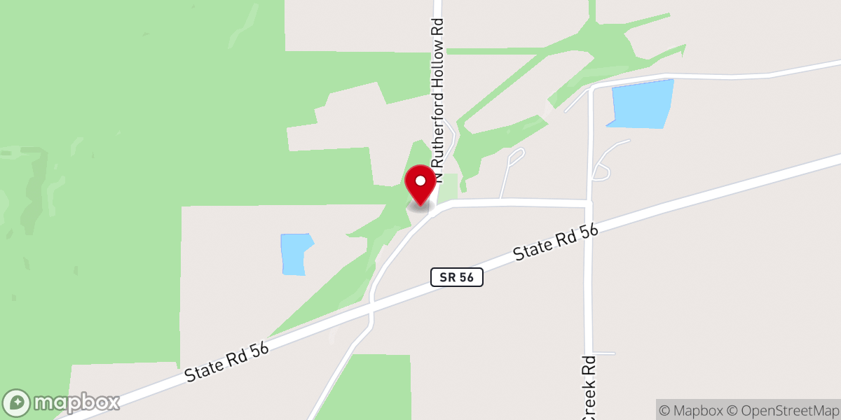 Map showing location of Mt Hebron Church of Christ