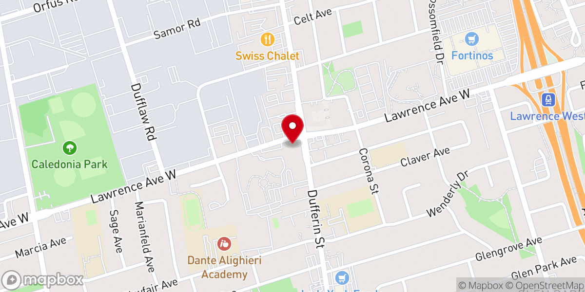 Map showing location of St Charles Borromeo Church