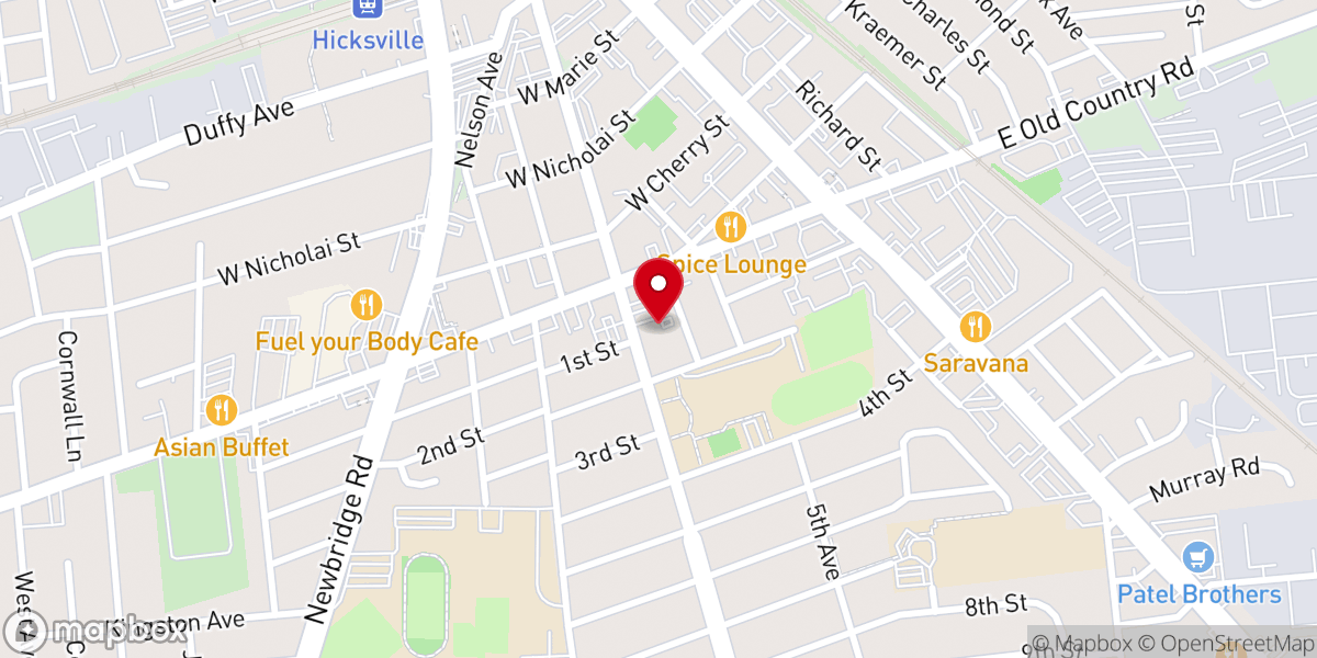 Map showing location of Plainview Meditation Center Inc