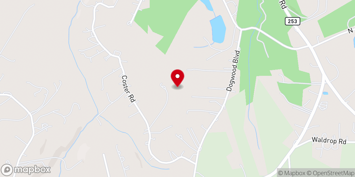 Map showing location of Bible Church
