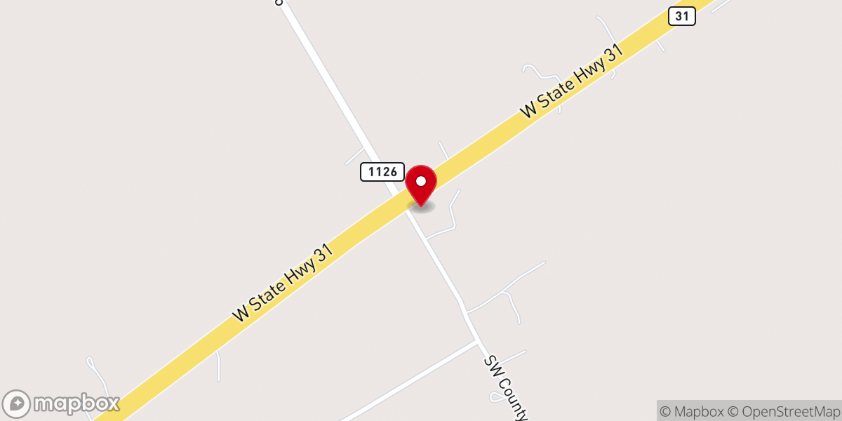 Map showing location of Community Baptist Church