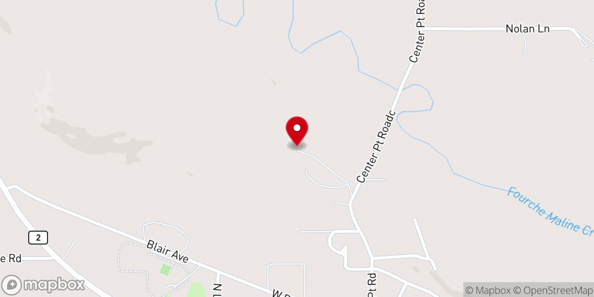 Map showing location of Boiling Springs Baptist Church