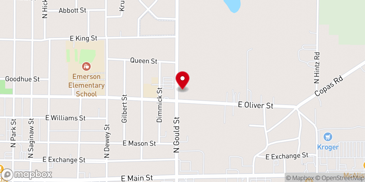 Map showing location of Life in Christ Church