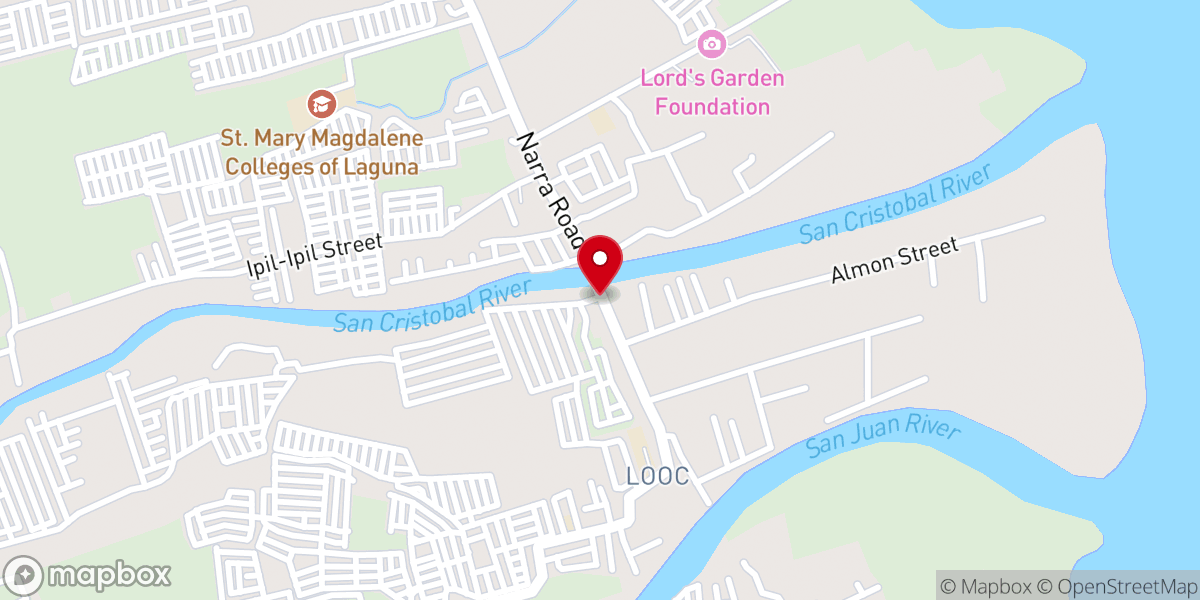 Map showing location of Santa Maria Magdalena Parish