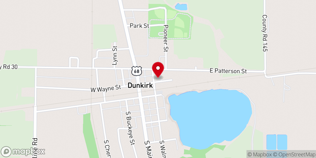 Map showing location of Grace United Methodist Church