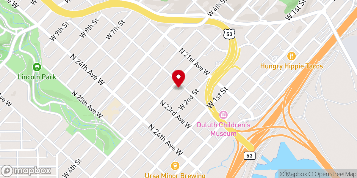 Map showing location of Lincoln Park Community Church