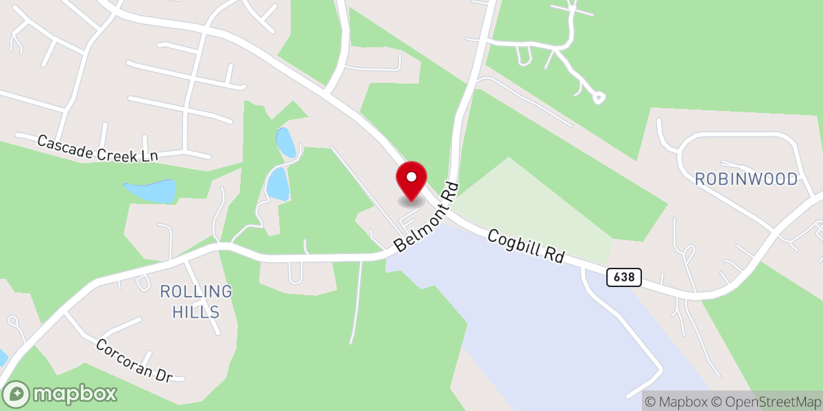 Map showing location of Fair Havens Church