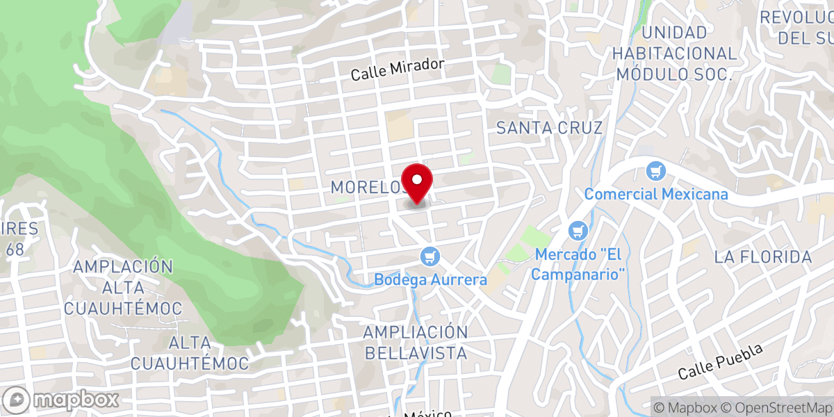 Map showing location of Parroquia Inmaculada Concepción