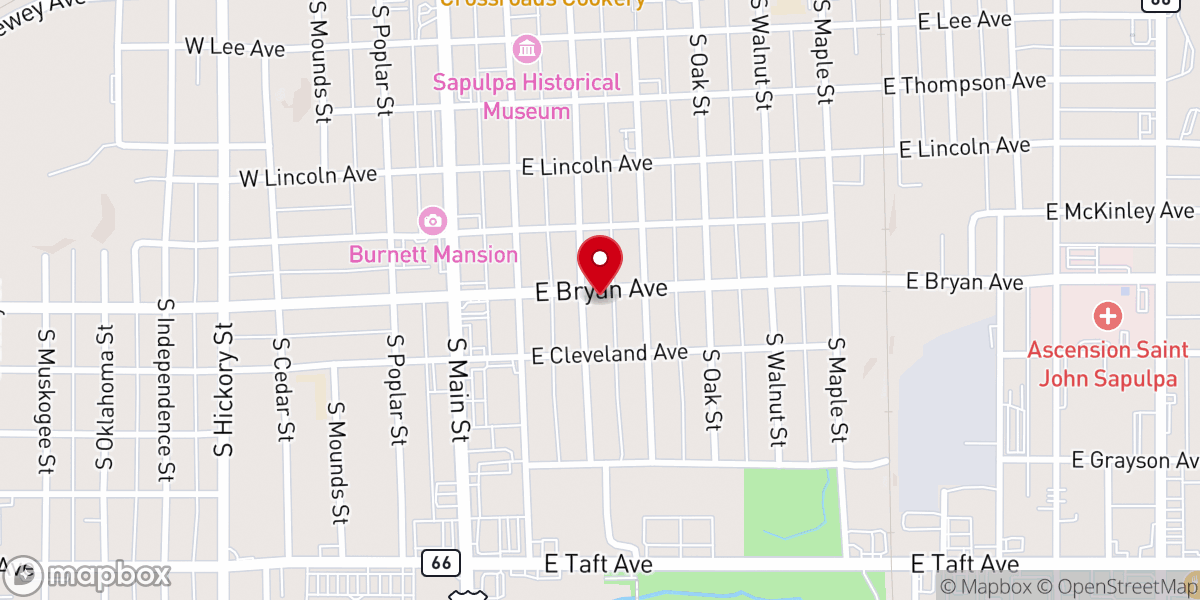 Map showing location of GAP Church