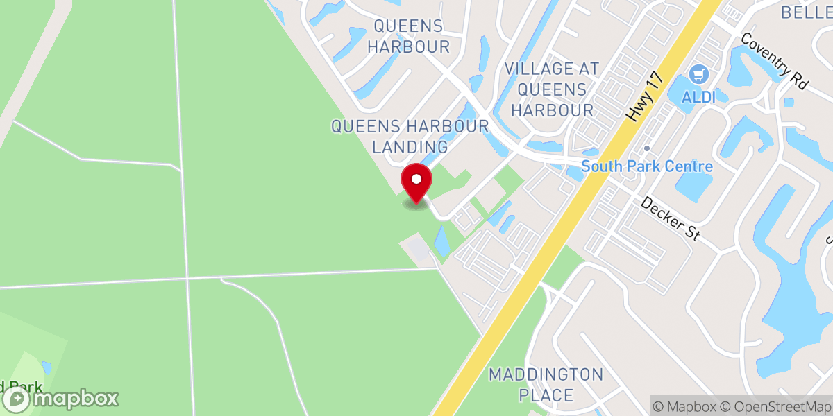 Map showing location of South Strand Global Methodist Church