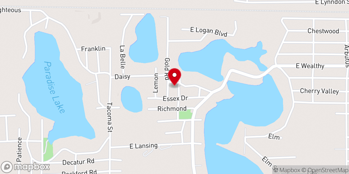 Map showing location of John Meeks Park