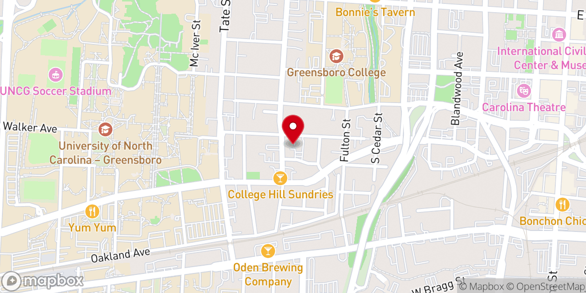 Map showing location of Church of the Covenant