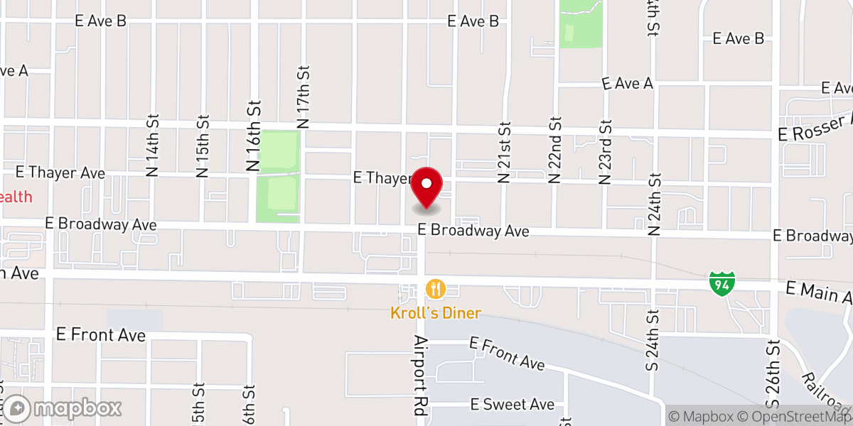 Map showing location of The Potters House