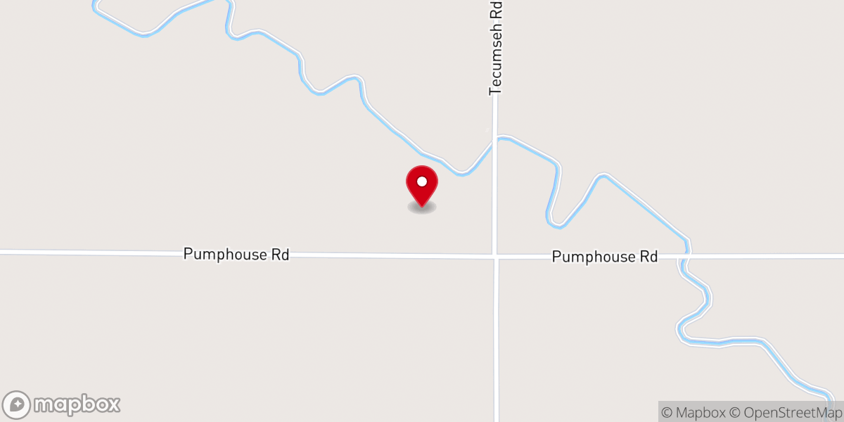 Map showing location of Hope Fellowship